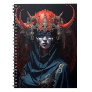 Demon Queen Fantasy Art Notebook