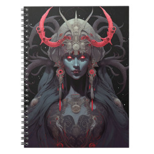 Demon Queen Fantasy Art Notebook