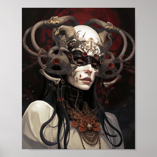 Demon Queen Fantasy Art Poster (Front)