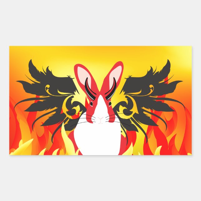 DEMON RECTANGULAR STICKER (Front)