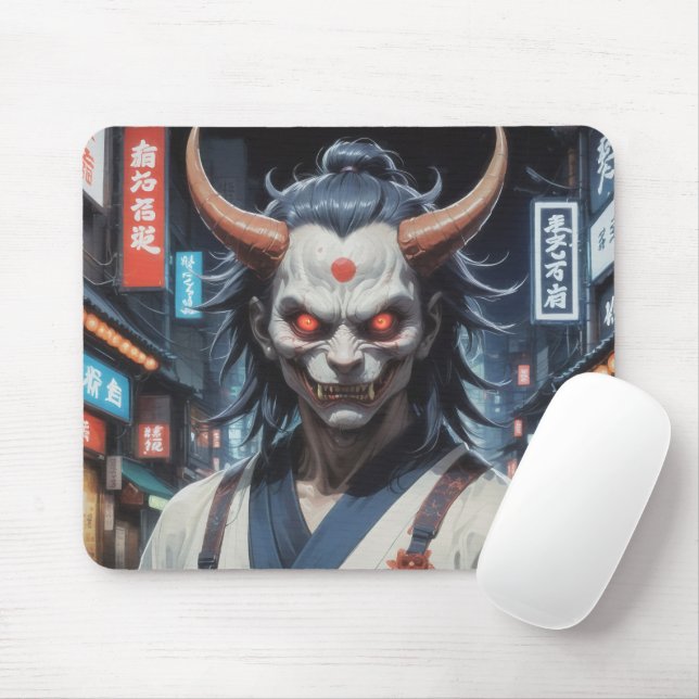 Demon Samurai Mouse Mat (With Mouse)