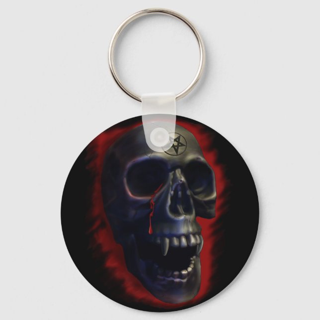 Demon Skull 1 Keychain (Front)