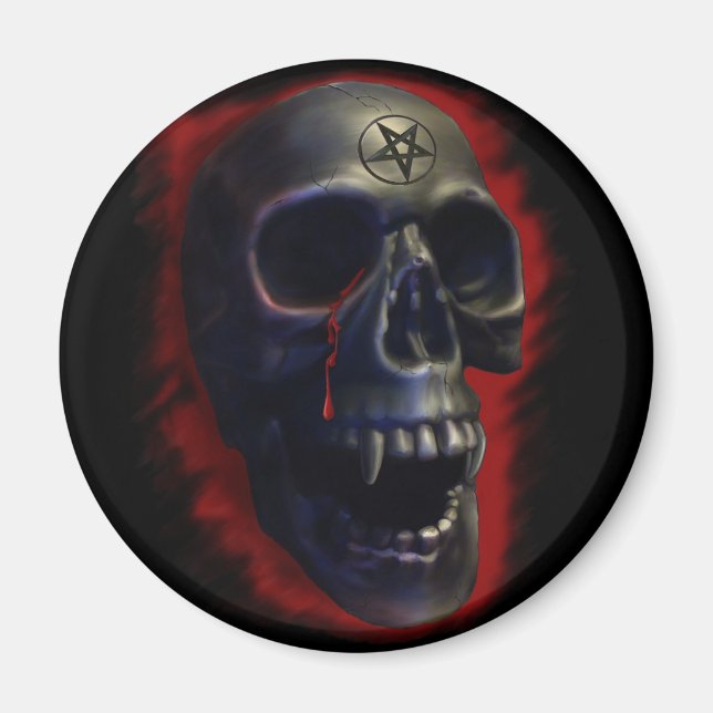 Demon Skull 1 Magnet (Front)