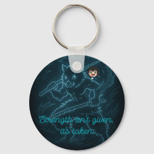 Demon Slayer Inosuke inspired Key Ring