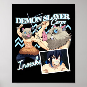 Demon slayer_ kimetsu yaiba inosuke boar mask poster