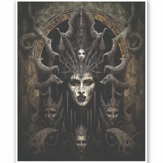 Demon Woman Monster Horror Art (Front)