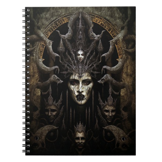 Demon Woman Monster Horror Art Notebook (Front)