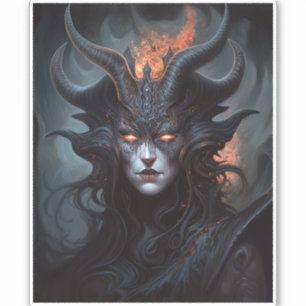 Demon Woman Queen Dark Fantasy Art