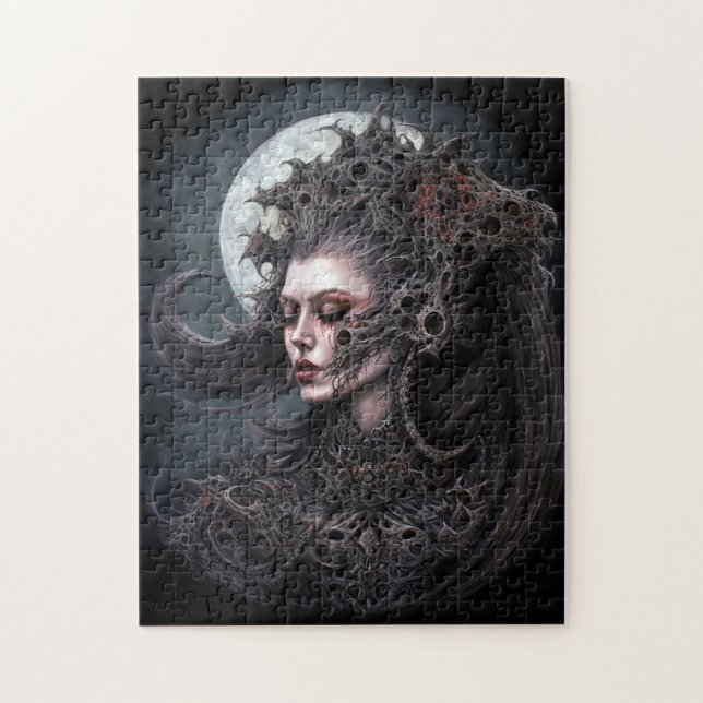 Demon Woman Queen Dark Fantasy Art Jigsaw Puzzle (Vertical)