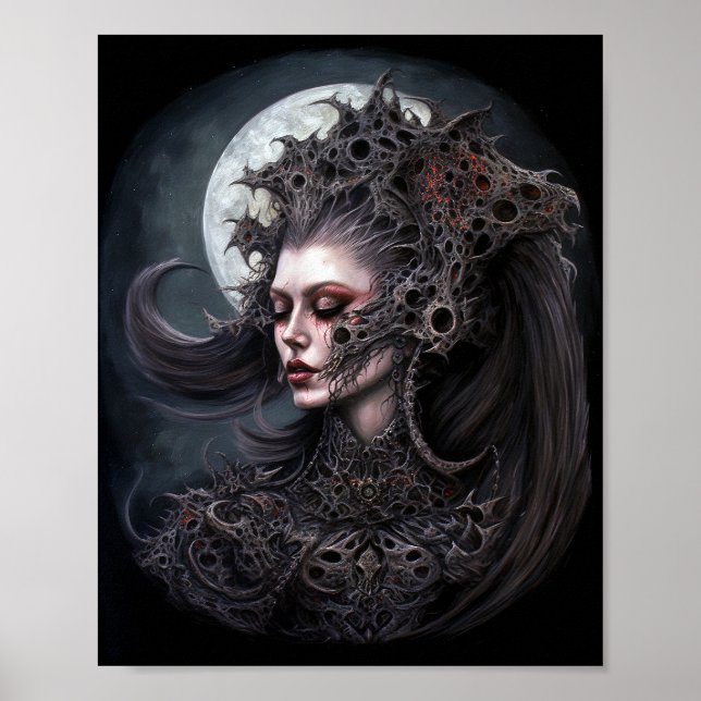 Demon Woman Queen Dark Fantasy Art Poster (Front)