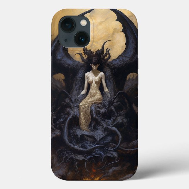 Demoness Dark Fantasy Goth Gothic Art Case-Mate iPhone Case (Back)