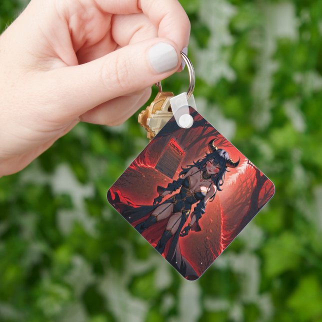 Demoness with Contact at Crossroads, Anime Demon Key Ring (Hand)