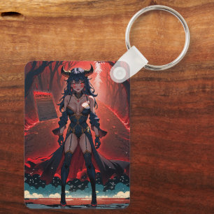 Demoness with Contact at Crossroads, Anime Demon Key Ring