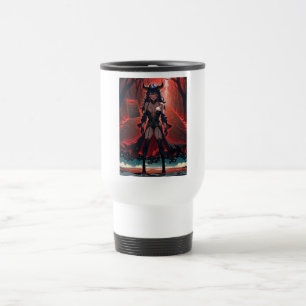 Demoness with Contact at Crossroads, Anime Demon Travel Mug