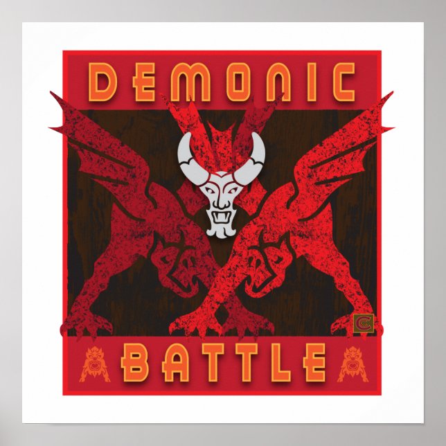 Demonic Battle-Poster Poster (Front)