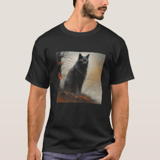 Demonic Cat Sinister Feline Ominous Kitty Demon Ca T-Shirt