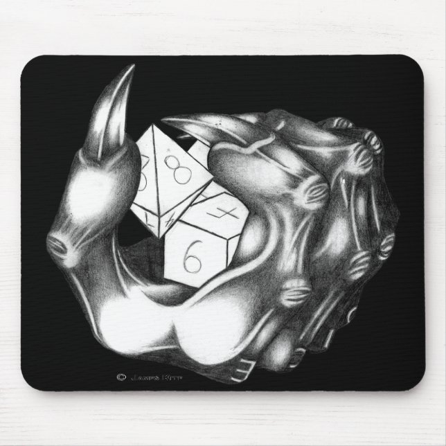 Demonic Dice Mouse Mat (Front)