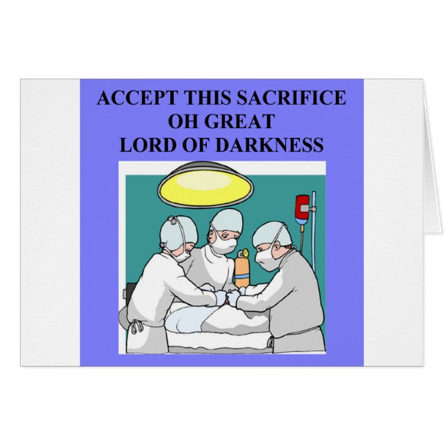 demonic doctor / surgeon joke (Front Horizontal)