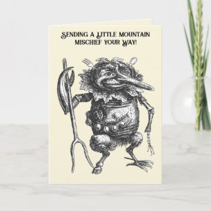 Demonic Folkloric Mountain Spirit Rhibesal Card