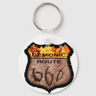 Demonic Route 666 Key Ring
