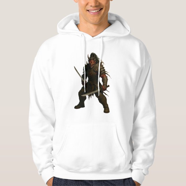 Demonic Samurai Warrior Hoodie (Front)
