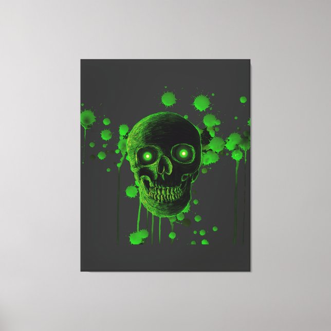Demonic Skull - Envy Canvas Print (Front)