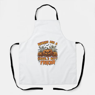 Demons Are Ghouls Friend Pumpkins Mummy Ghost Bats Apron