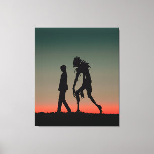 Demon's Companion: Who Controls Whom? Canvas Print
