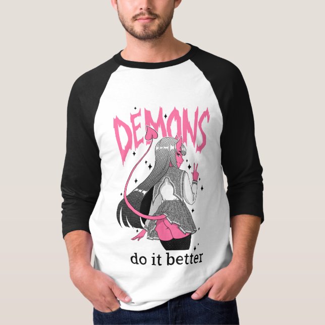 demons do it better Long Sleeve Light T Shirt (Front)