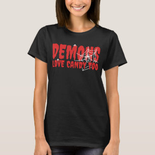 Demons Love Candy Too Halloween T-Shirt