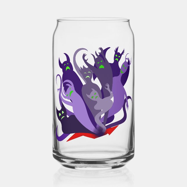 Demons of the Abyss Can Glass (Front)