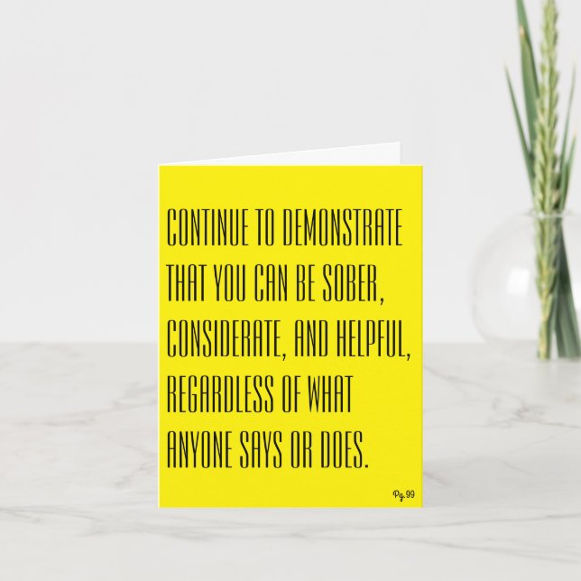 Demonstrate - Note Card (Front)