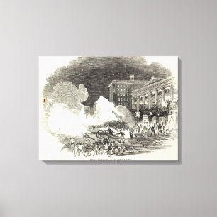 Demonstration at Jersey City Canvas Print