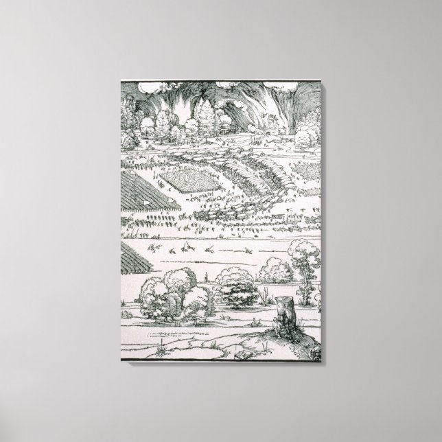 Demonstration of defensive measure canvas print (Front)