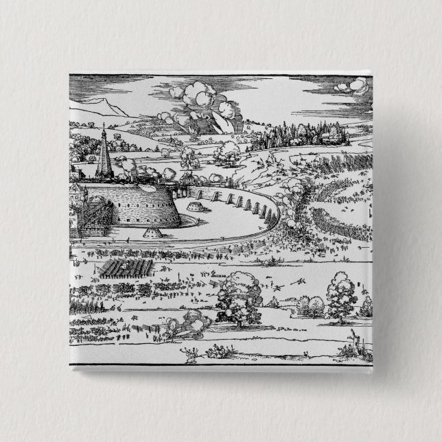 Demonstration of defensive measures 15 cm square badge (Front)