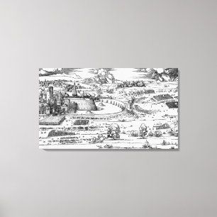 Demonstration of defensive measures canvas print