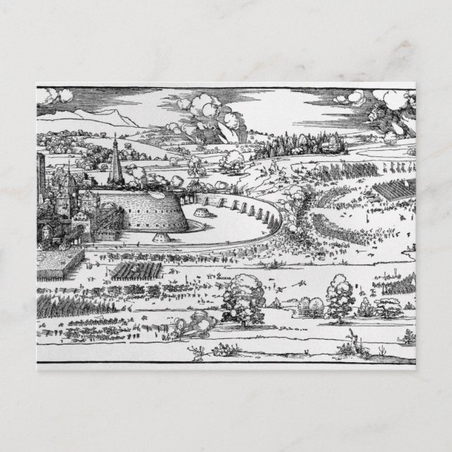 Demonstration of defensive measures postcard (Front)