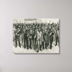 Demonstration on Mr. Parnell's Estate Canvas Print