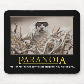 Demotivational Mousepad: Paranoia Mouse Mat