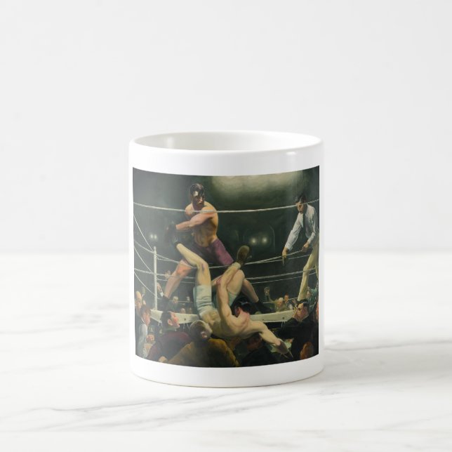 Dempsey and Firpo Boxing - George Bellows Coffee Mug (Center)