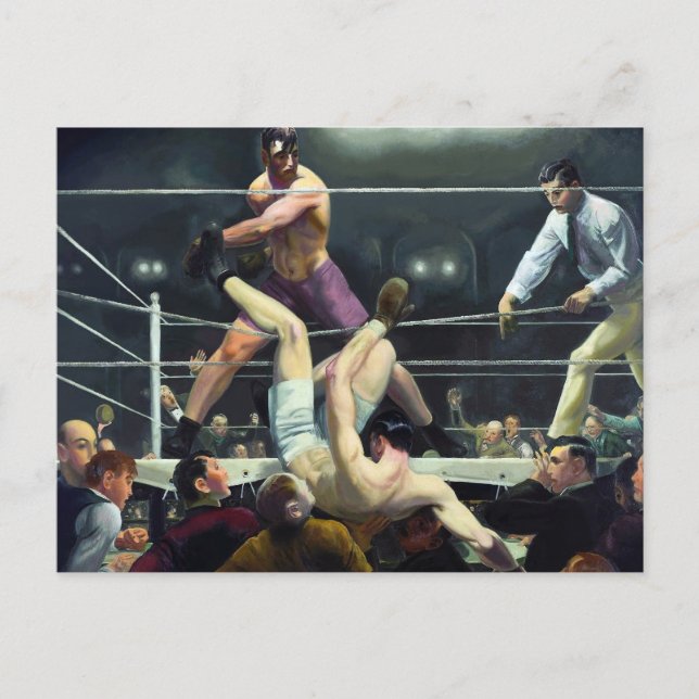 Dempsey and Firpo by George Bellows Postcard (Front)
