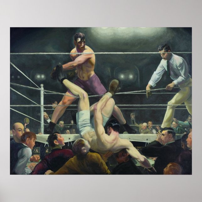 Dempsey and Firpo, George Bellows Poster (Front)