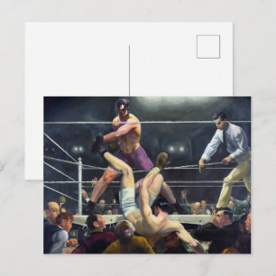 Dempsey and Firpo George Bellows Poster Postcard