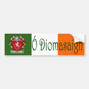 Dempsey Clan Irish/English Flag Bumper Sticker
