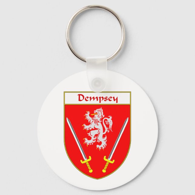 Dempsey Coat of Arms/Family Crest Key Ring (Front)