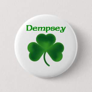 Dempsey Shamrock 6 Cm Round Badge