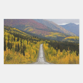 Dempster Highway To the top of the world Rectangular Sticker
