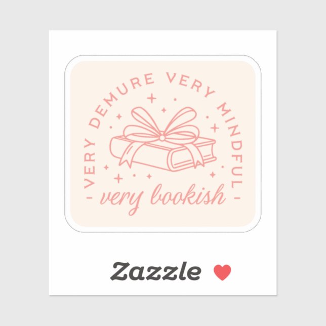 Demure cutesy bookish bow pink aesthetic (Sheet)