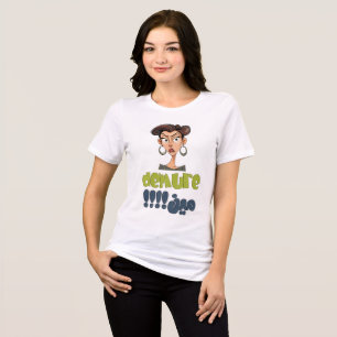 Demure Cutesy Mindful Trend GenZ TikTok Meme Tri-Blend Shirt