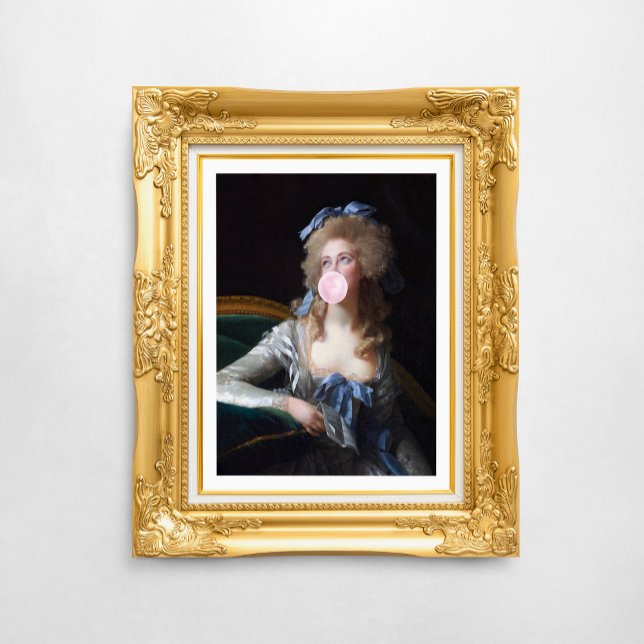 Demure with Pink Bubble Gum Poster (Creator Uploaded)